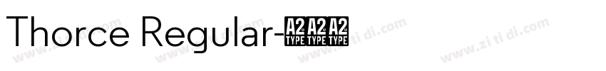 Thorce Regular字体转换